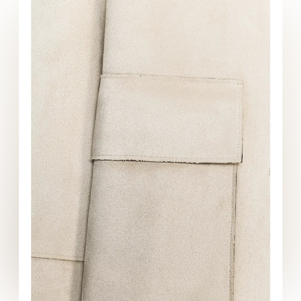 NWOT ZARA Faux Suede Cropped Jacket - Picture 7 of 13